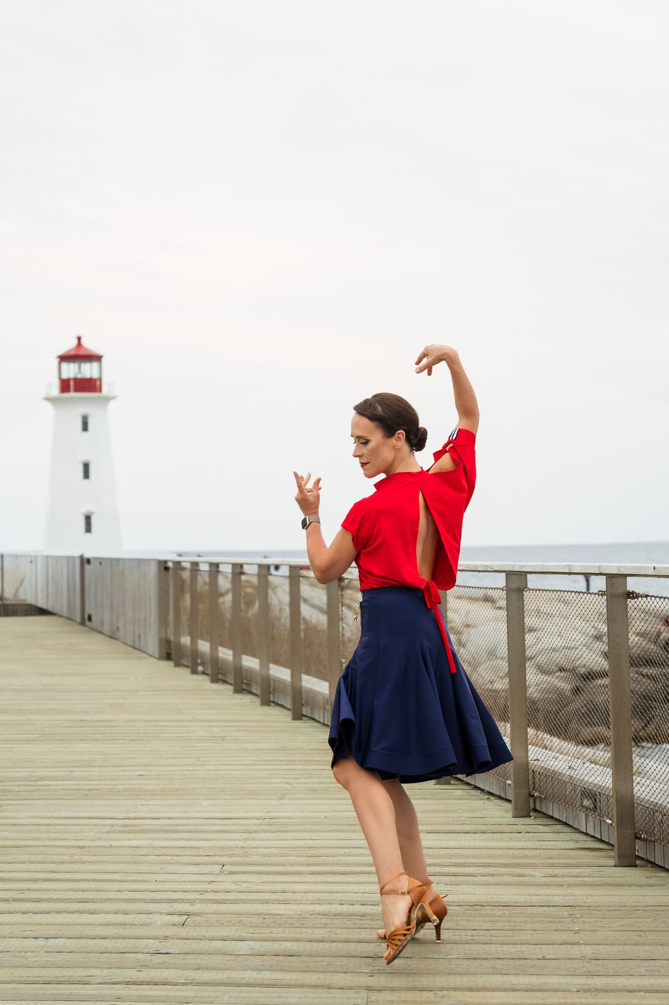 Aleta Latin Skirt | 8-Gore Skirt with Adjustable Hip Gathering