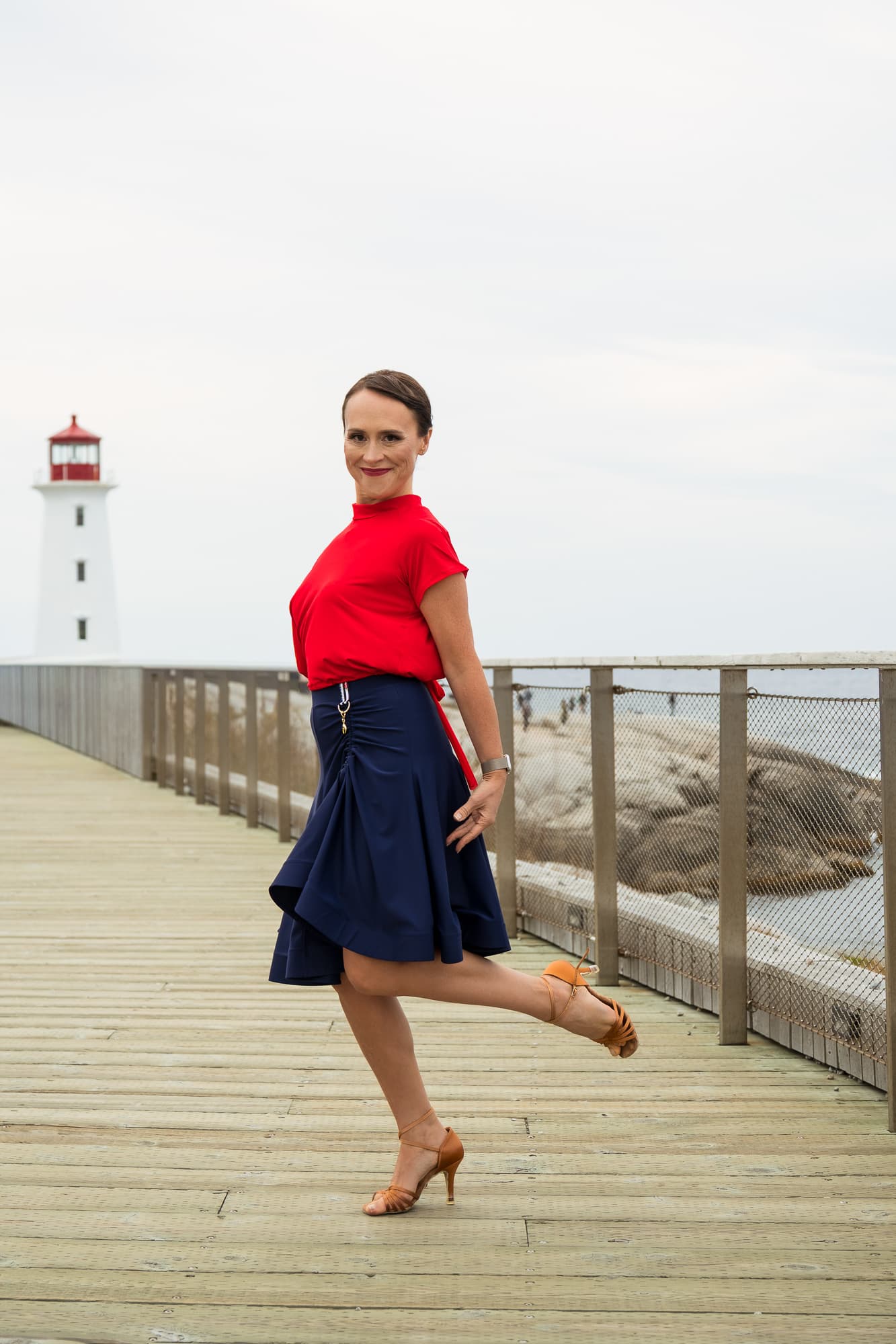 Aleta Latin Skirt | 8-Gore Skirt with Adjustable Hip Gathering