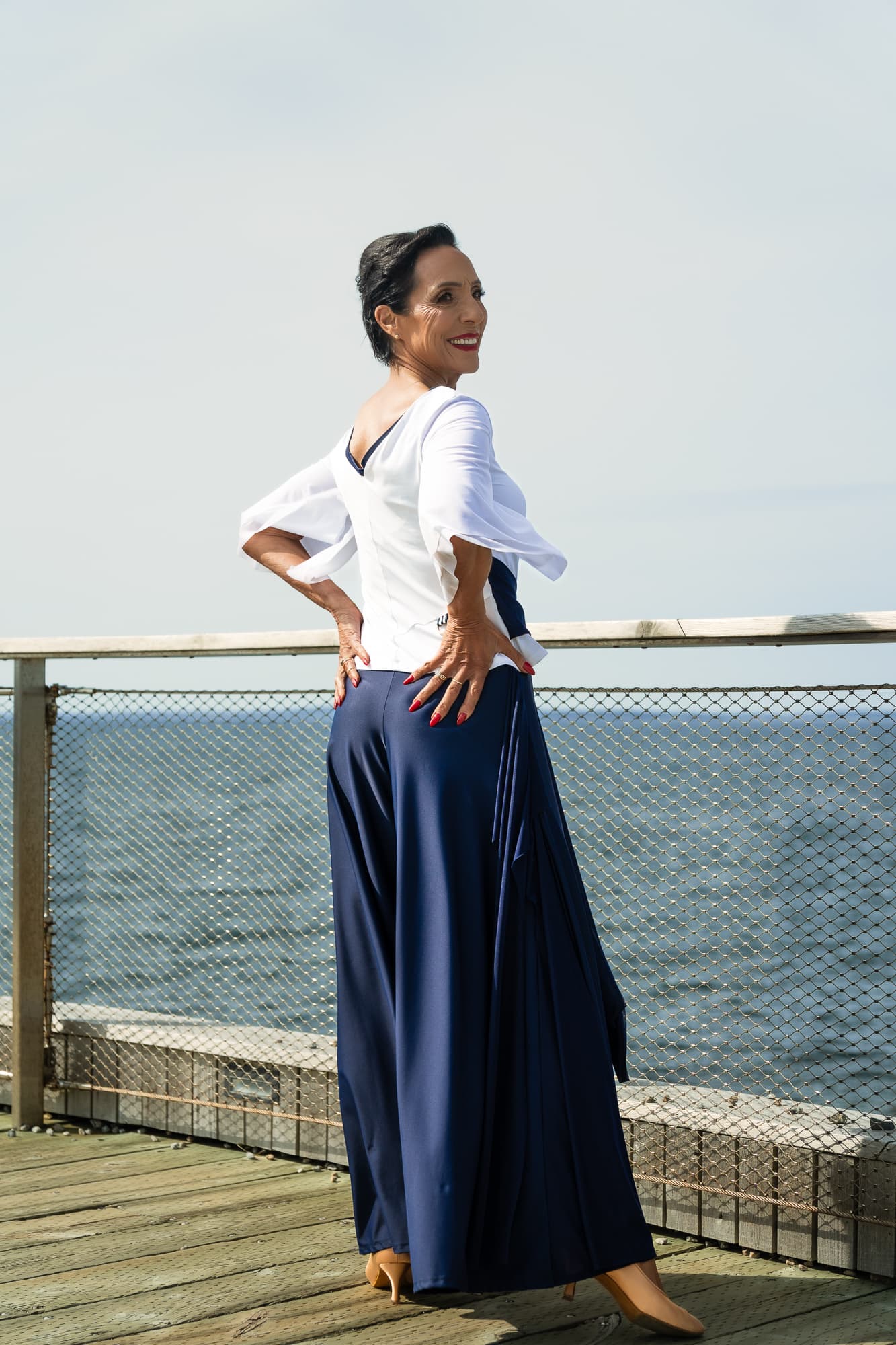 Goddess Dance Pants | Extra Wide Leg Dance Trousers with Semi Sheer Inserts and Decorative Sashes 