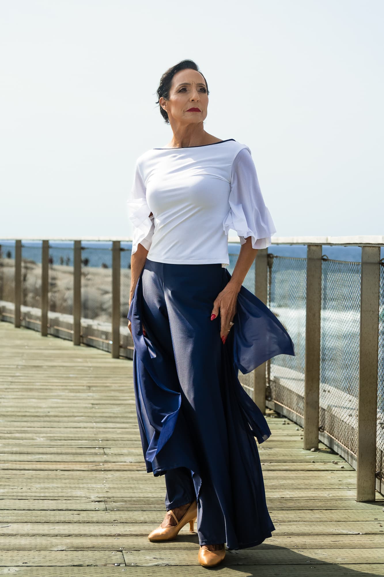 Goddess Dance Pants | Extra Wide Leg Dance Trousers with Semi Sheer Inserts and Decorative Sashes 