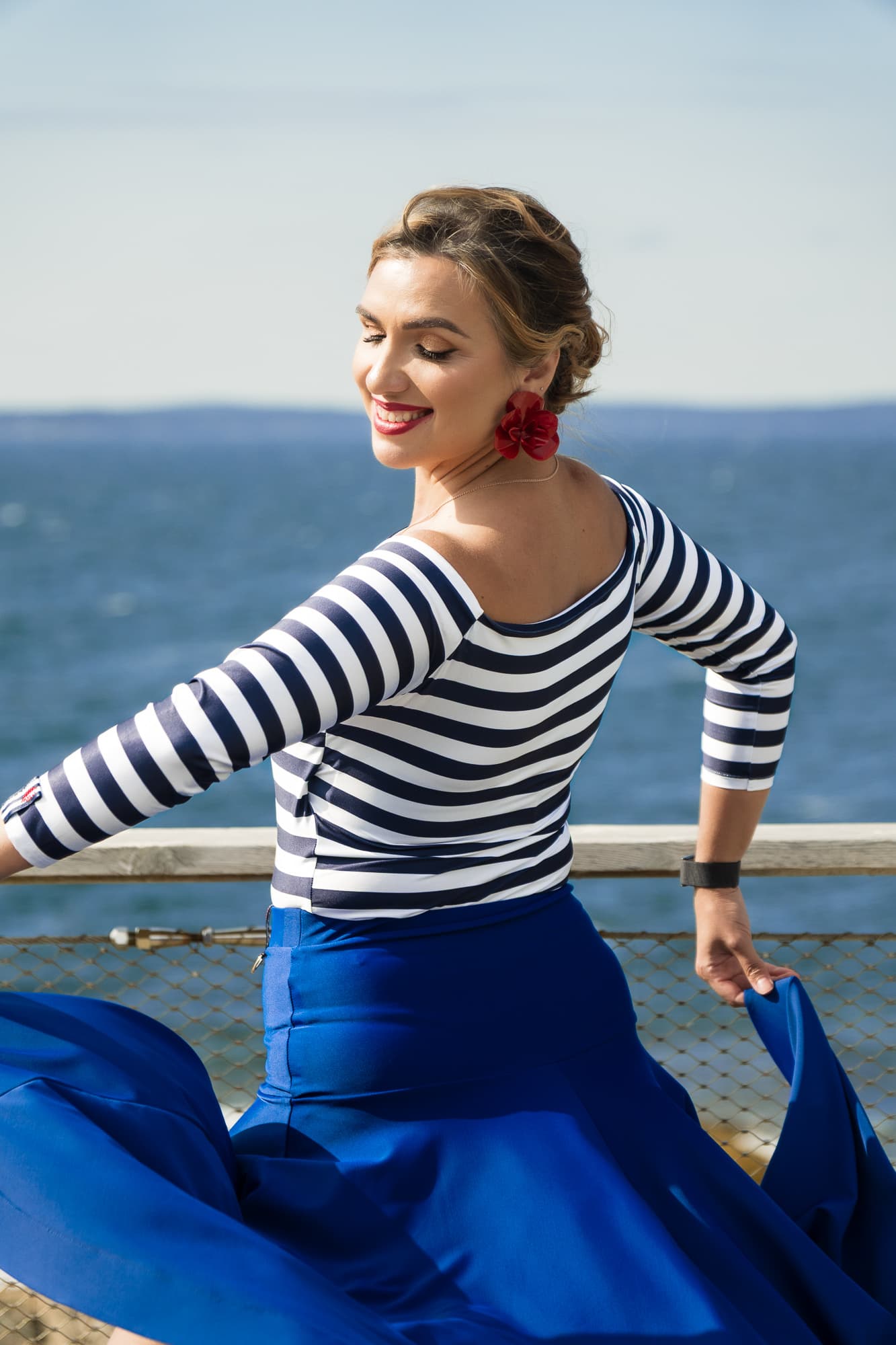 La Mer Leotard | Open Shoulder Bodysuit