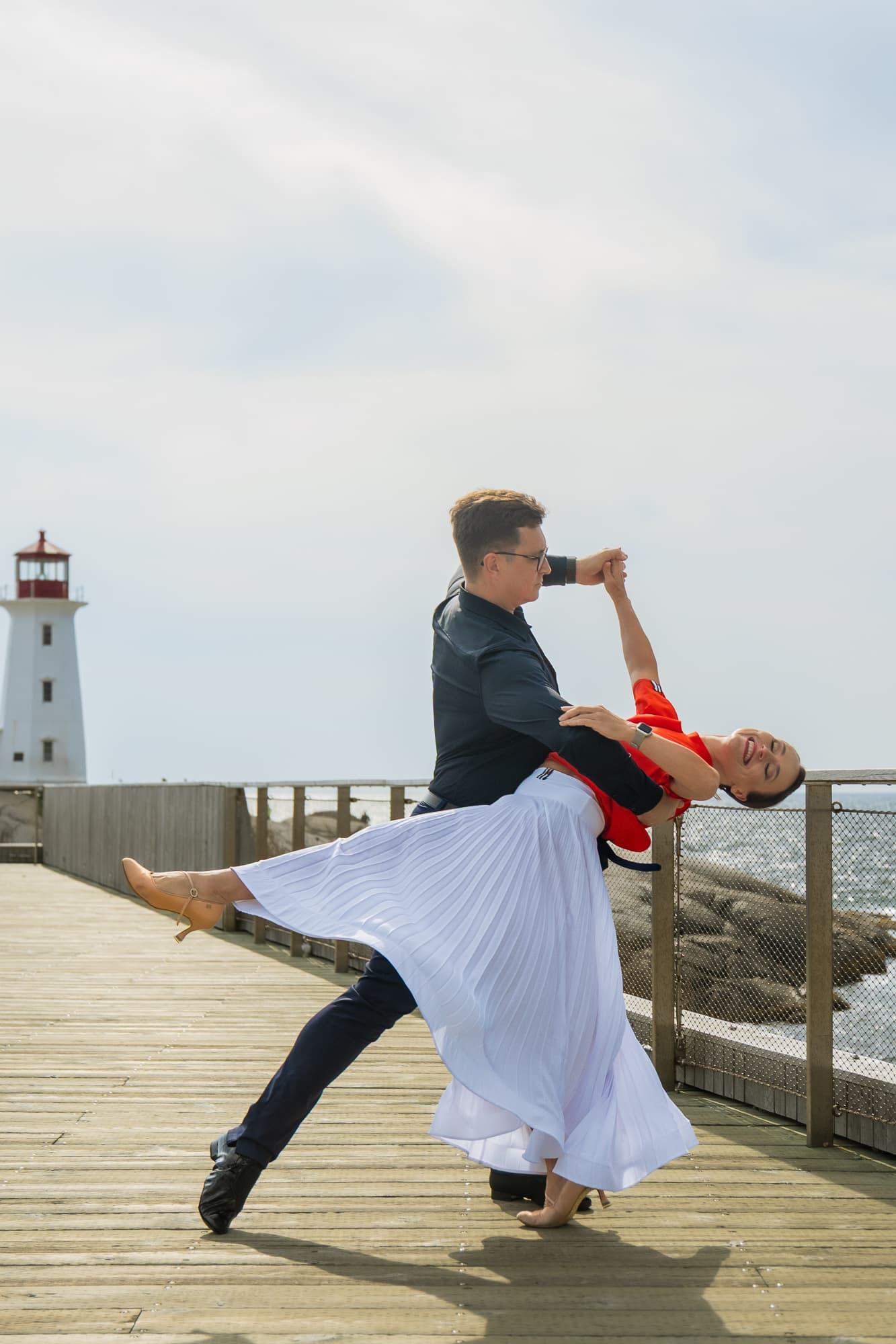 Pivot Breeze | Pleated Maxi Ballroom Skirt with Yoke & Horsehair Braid Hem