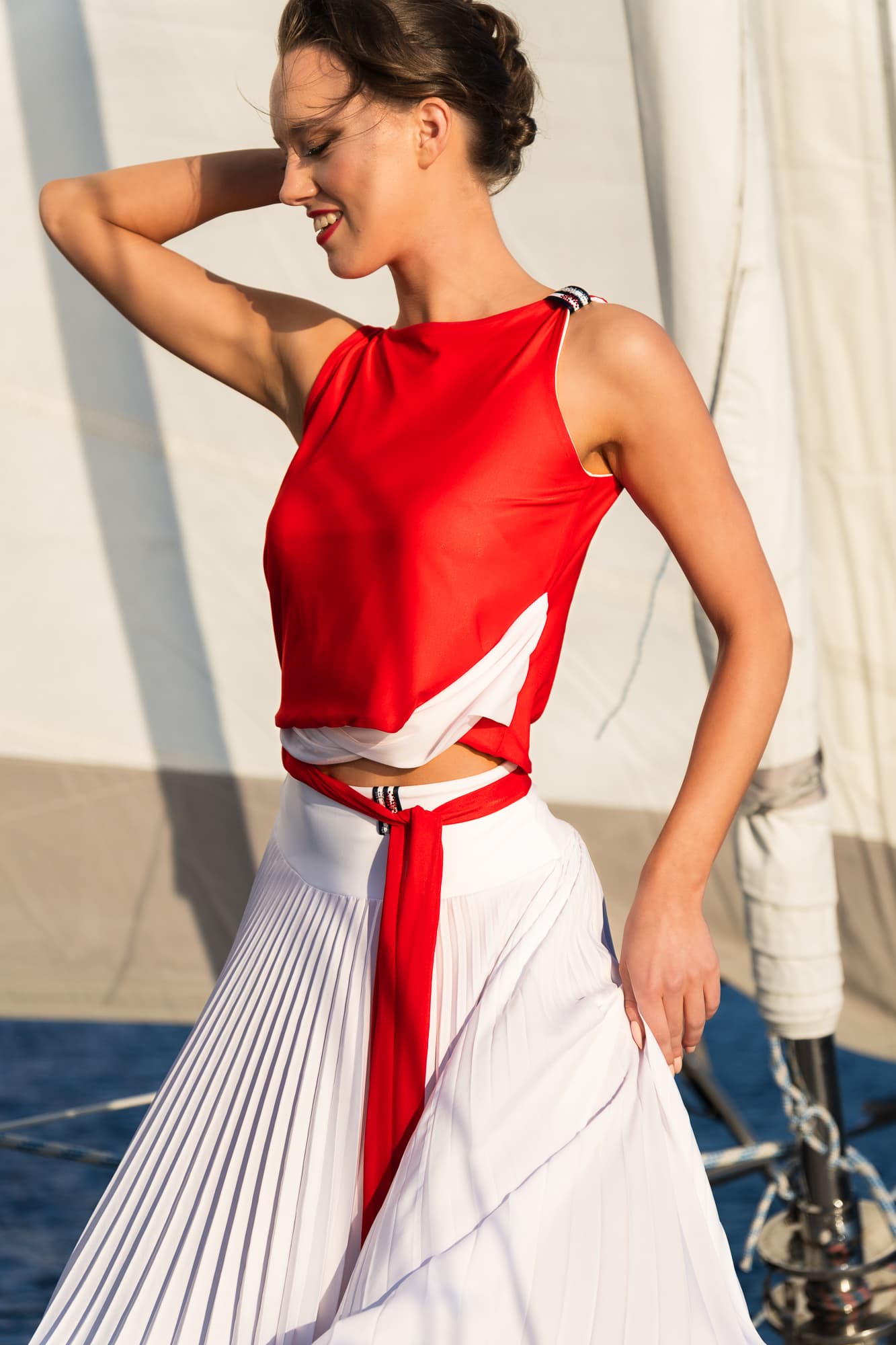 Two-way Dance Top | Sleeveless Reversible Top 