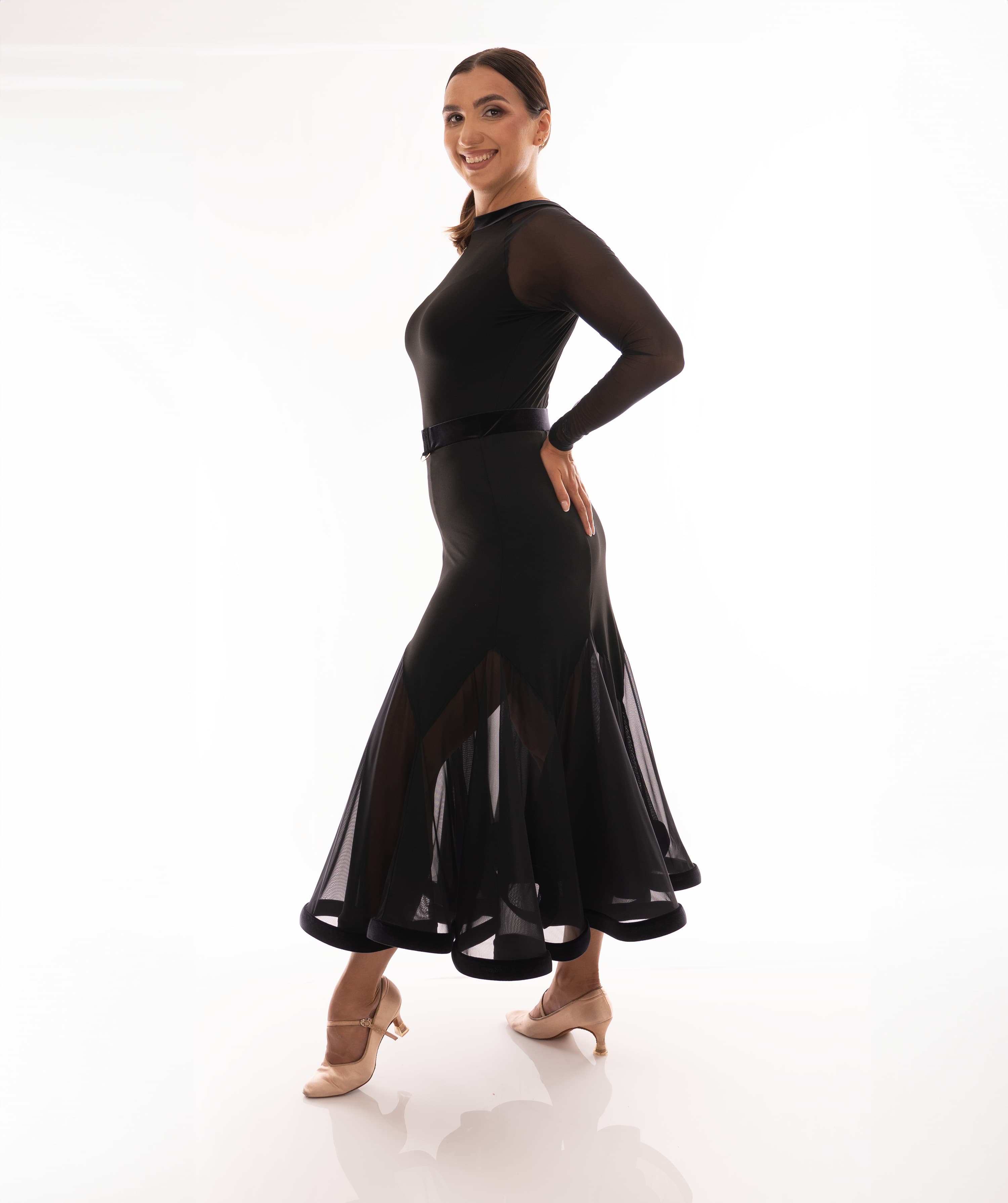 Ballroom Skirt w inserts