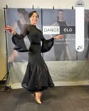 Top Spin Ballroom Skirt | Maxi Ballroom Skirt With Mesh Godets & Horsehair Braid Hem